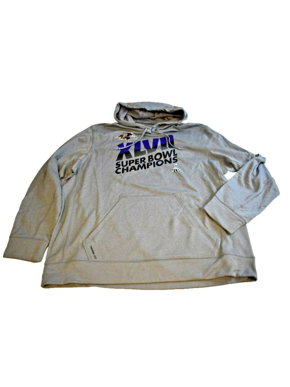 Baltimore Ravens Nike Therma-Fit XXL Super Bowl XLVII Champs Hoodie Sweatshirt